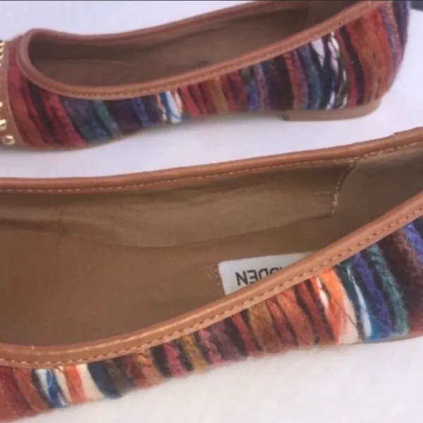 Steve Madden Size‎ 5.5 Kimmmie Fabric Studded Round Toe Ballet Flat - Image 5
