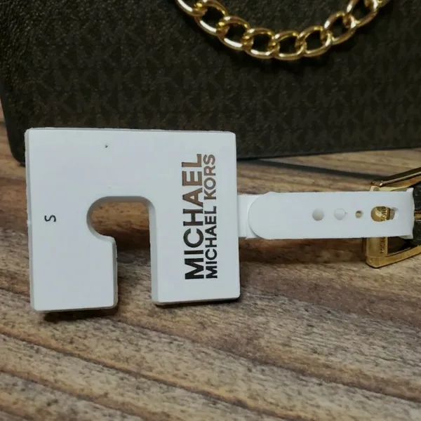 Michael Kors Chocolate Brown Fanny Pack Belt Bag with Gold Pull Chain - Image 3
