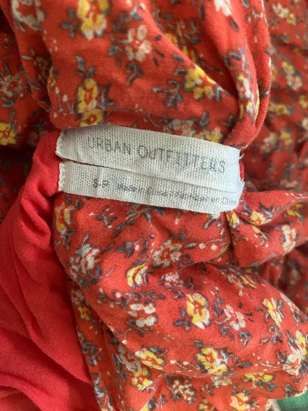Urban Outfitters Red Floral Tiered Maxi Dress - Image 9