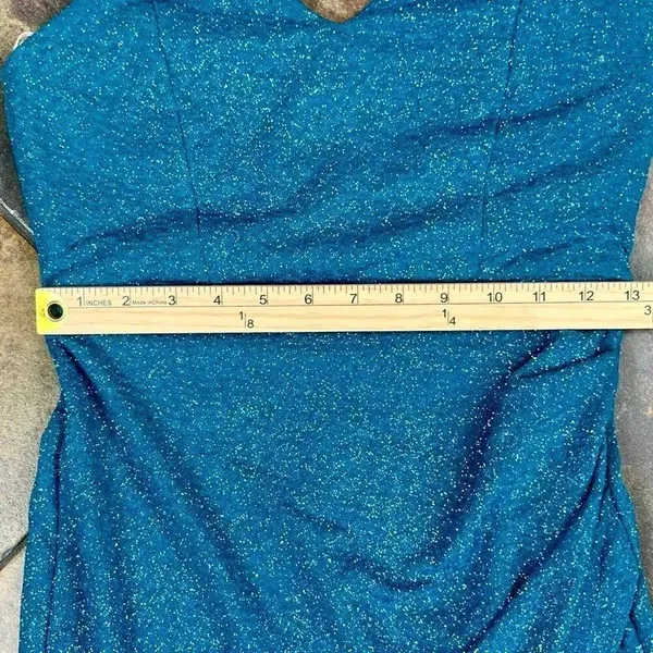 New! NWT Windsor Glimmer Girl Glitter Knit Mini Dress Medium - Image 5