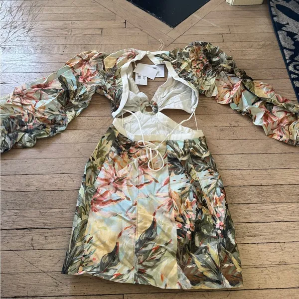 NWT Significant Other Madrid Cut-Out Floral Mini Dress - Image 14