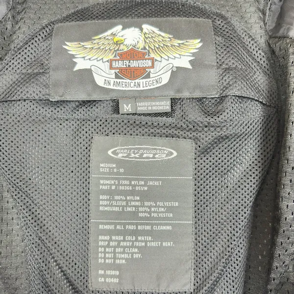 Harley-Davidson‎ Womens FXRG Padded Riding Jacket Black Medium 98366-05VW Biker - Image 10