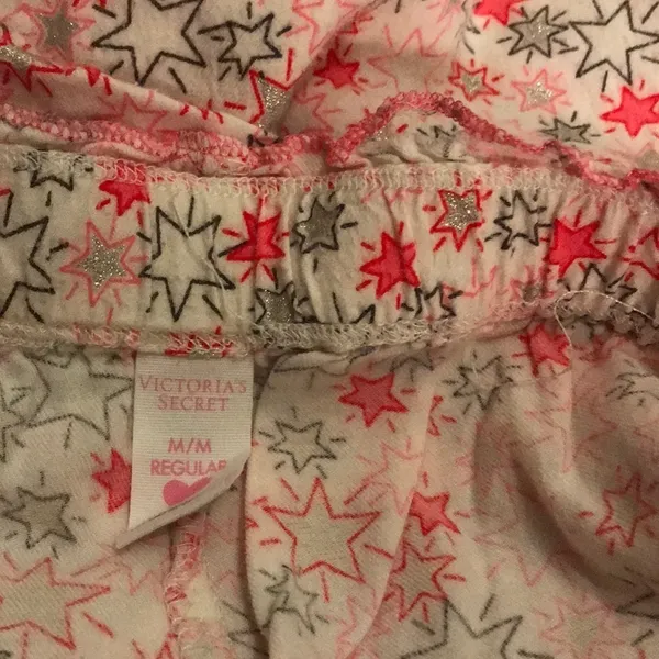 Victoria’s Secret glitter star print pajama pants - Image 4