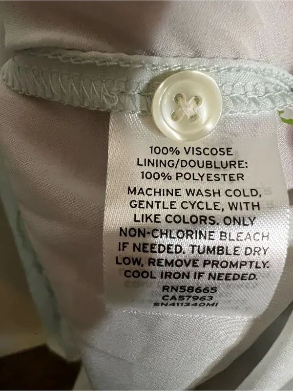 Something‎ Navy Light Teal Chalk Etch Flowers Viscose Romantic Maxi Dress - Image 9