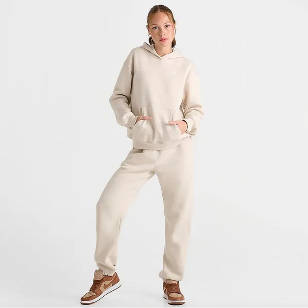 Jordan Brooklyn Fleece Hoodie In Biege Size Large - Image 10