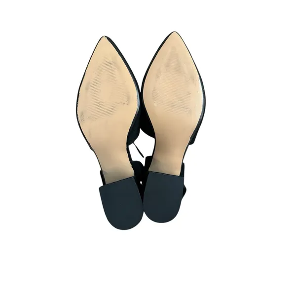 STEVE MADDEN Davit Heels Womens 10 Black Leather Suede Lace-Up Shoes‎ - Image 7