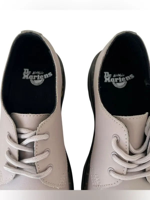 Dr Martens Zavala Lo Oxford Shoes Low Taupe Lace Up Loafers NEW 9 - Image 6