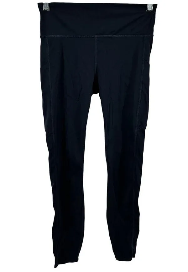 Vuori Stride 7/8 Legging High Rise Stash Pockets UPF Moisture Wicking Ink Small - Image 2