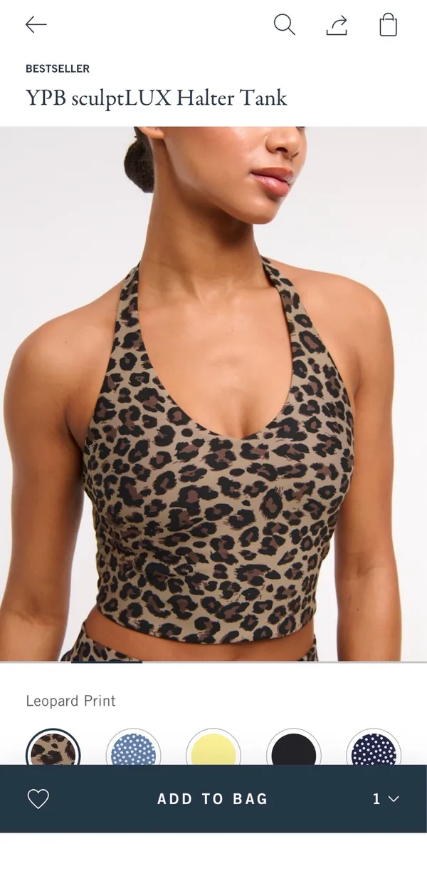 Abercrombie YPB sculptLUX Halter Tank - Image 2