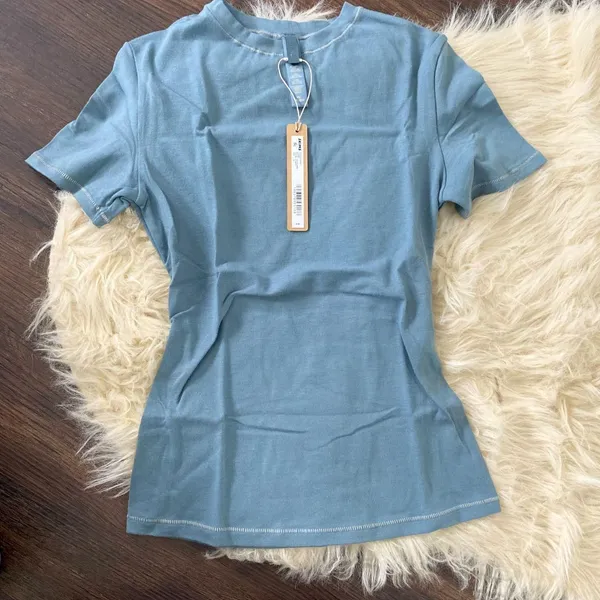 NWT Skims Cotton Jersey T-Shirt in Kyanite XS - Image 2
