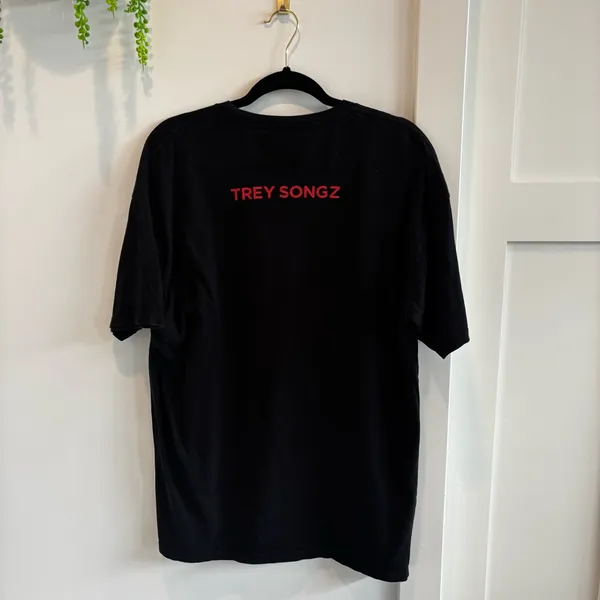 Trey Songz Top of The World T-Shirt 100% Cotton Oversized Graphic Tee Womens XL - Image 5