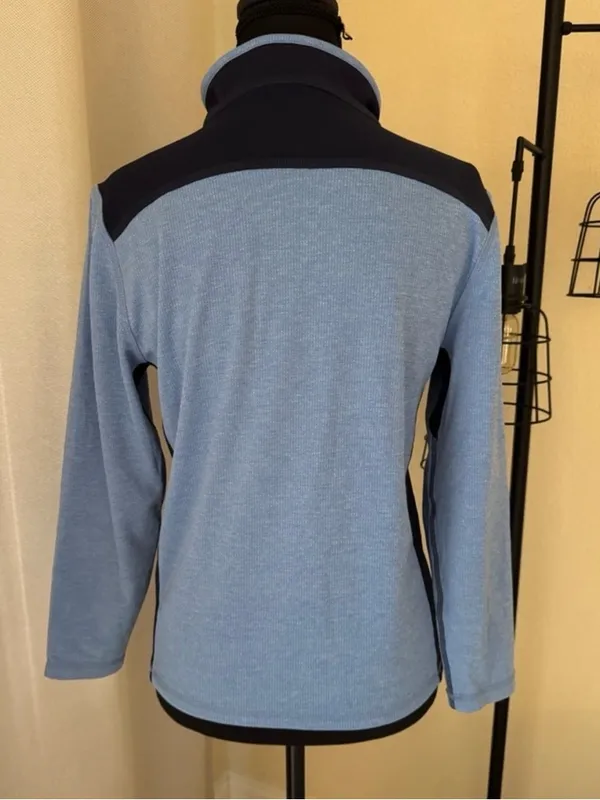 Brooks Brothers Sport 1/4 Zip Pullover Blue Athletic Top Women M - Image 4
