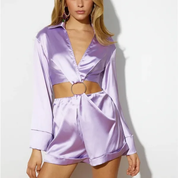 New Hello Molly TOPPED THE CHARTS ROMPER LILAC - Image 3