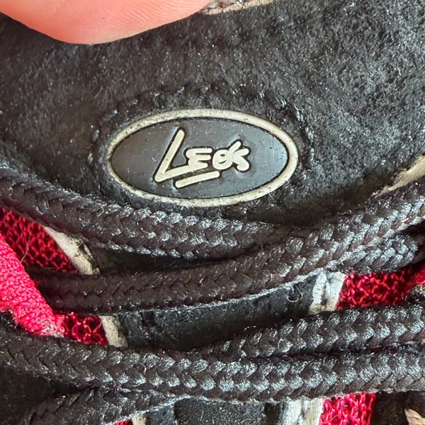 Leos Meg Wave Red Black Split Sole Dance Sneakers Jazz Hip Hop‎ Shoes Womens 8 - Image 9