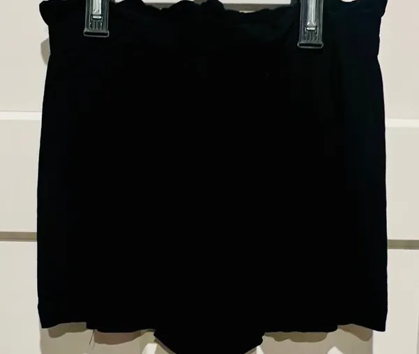 Ambiance Apparel PAPERBAG WAIST SHORTS BLACK SIZE M - Image 3