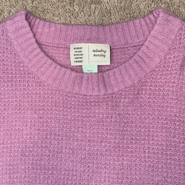 Anthropologie cropped oversized sweater - Image 2