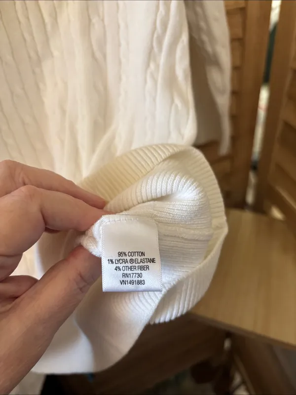 Merona Cable-Knit V-Neck Sweater XXL - Image 3