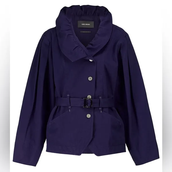 Isabel Marant Blue Dipazo Belted Denim Jacket‎ Womens Size 34 / US XS / 2 - Image 6