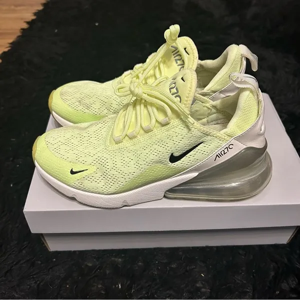 NIKE air max 270 barely volt platform lace up shoes sneakers women’s 8 - Image 9