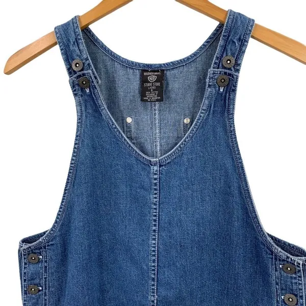 Vintage Y2K 90's Warner Brother Looney Tunes Embroidered Denim Dress Size Small - Image 3