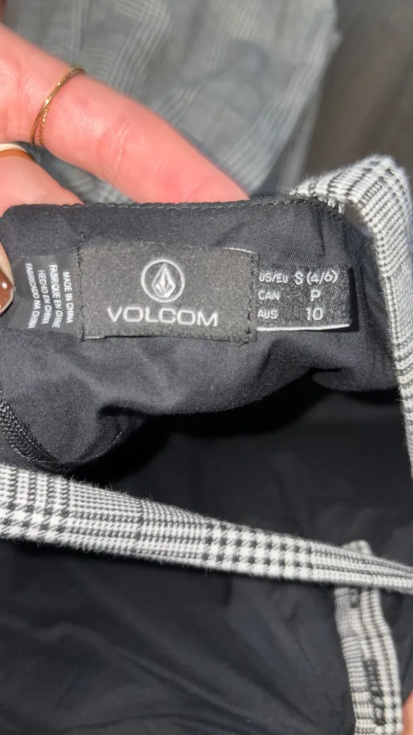 Volcom Dress Mini Plaid - Image 2