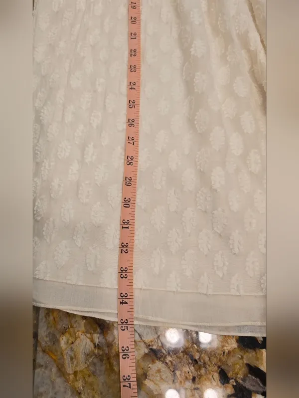 Anthropologie Payal Jain Embroidered Dress Fine Cotton S - Image 4