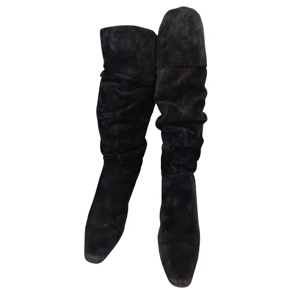 Vintage black Slouchy Boot Sz 9 by white mountain - Image 2