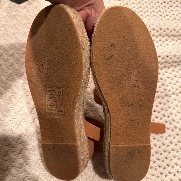 SOLUDOS STRAPY Women's Tan Sandals SIZE 8 - Image 8