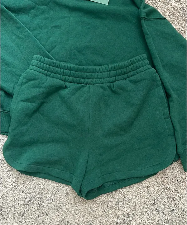 Zenana Green Matching Sweat Set - Image 3