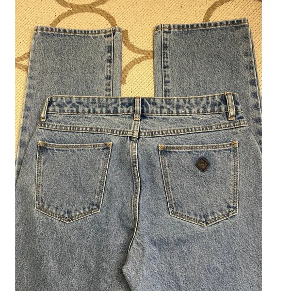 Abrand A ’99 Low Straight Jeans 90s Y2K Low Rise Blue Denim Size 29 Style 72468 - Image 3