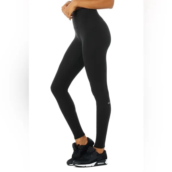 Alo High-Waist Micro Waffle Low Key Leggings - Image 9