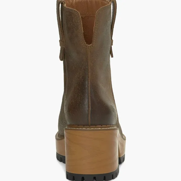 NEW LUCKY BRAND Rhoslyn Lug Sole Platform Bootie Color: Bark Wxysud - Image 7
