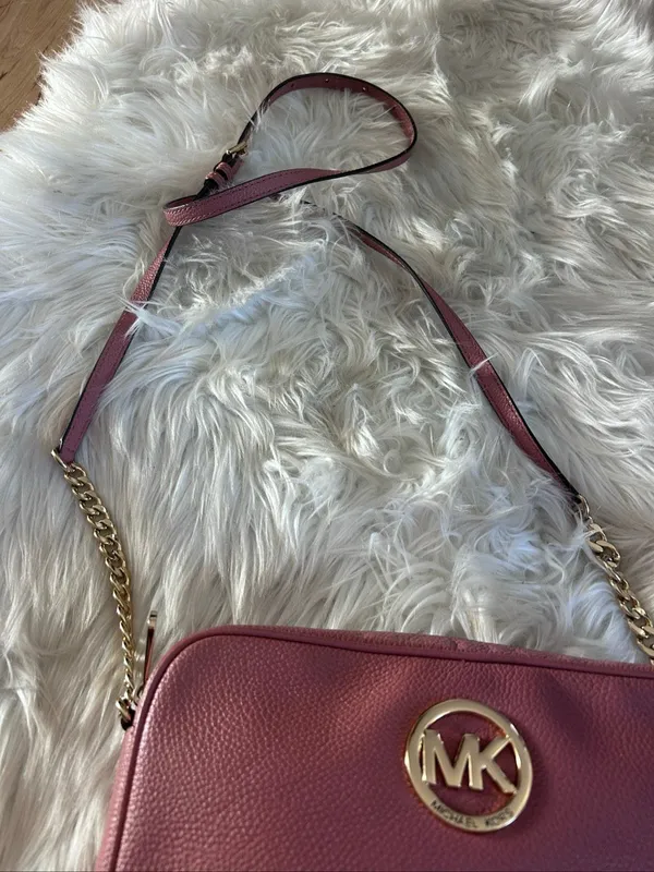 Michael Kors Fulton Large Leather Crossbody pink - Image 4