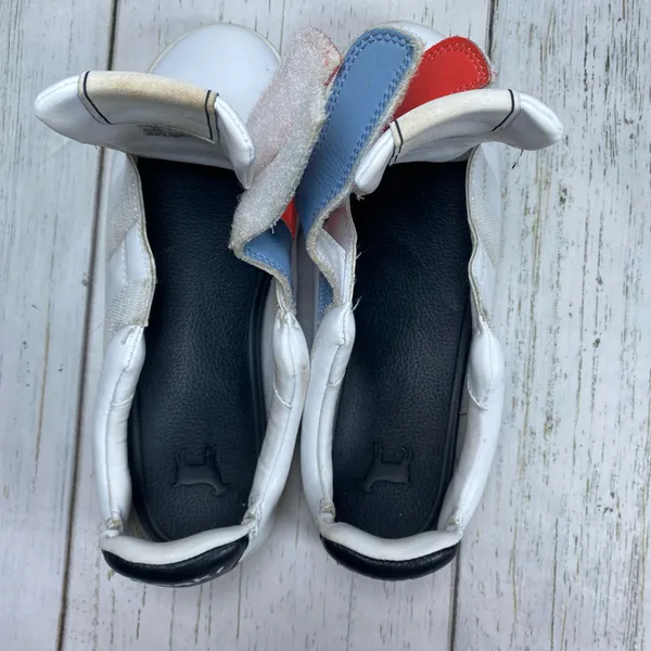 Goats The 005 Leather Sneaker Velcro Straps White Size 8.5 - Image 7
