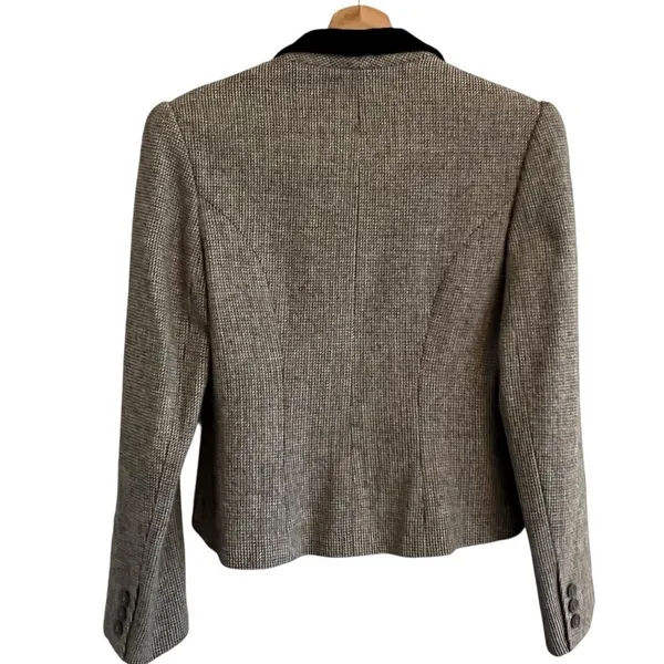 Vintage Peabody House Wool Blend Tweed Blazer Size S Equestrian Academia Preppy - Image 4