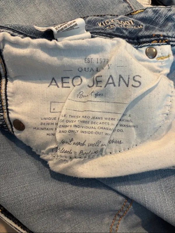 American Eagle Kick Boot Super Stretch Jeans Women's Size 12 - Image 8
