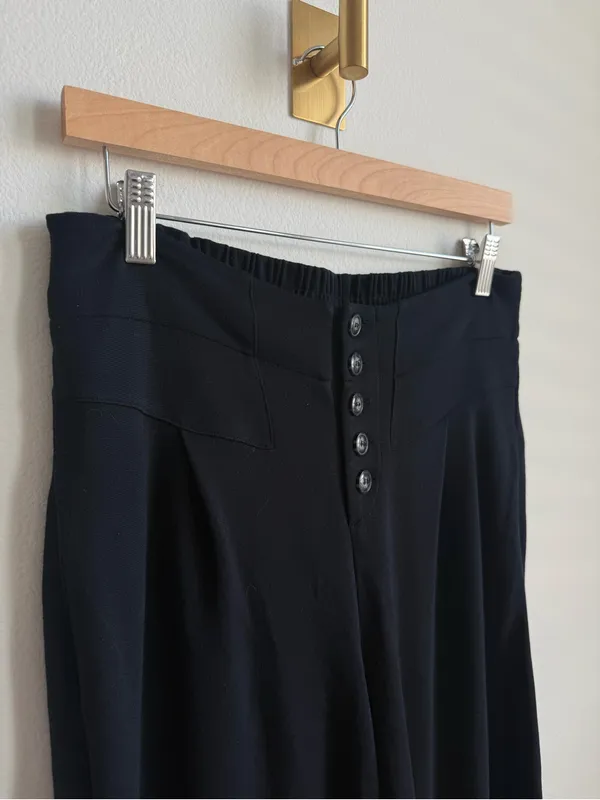 Anthropologie Ettawa Lucerne Wide Leg Pants Black XS - Image 11