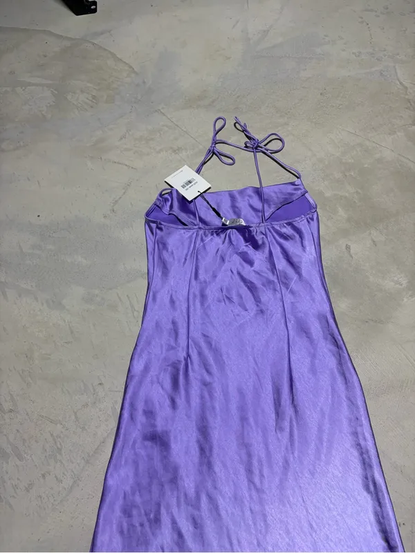 Hello Molly NWT Lavender slip into the night Tie-Shoulder Midi Dress 6 - Image 5