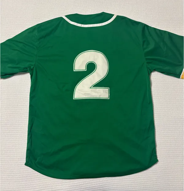 Vintage Big City Jersey Green Size L - Image 2