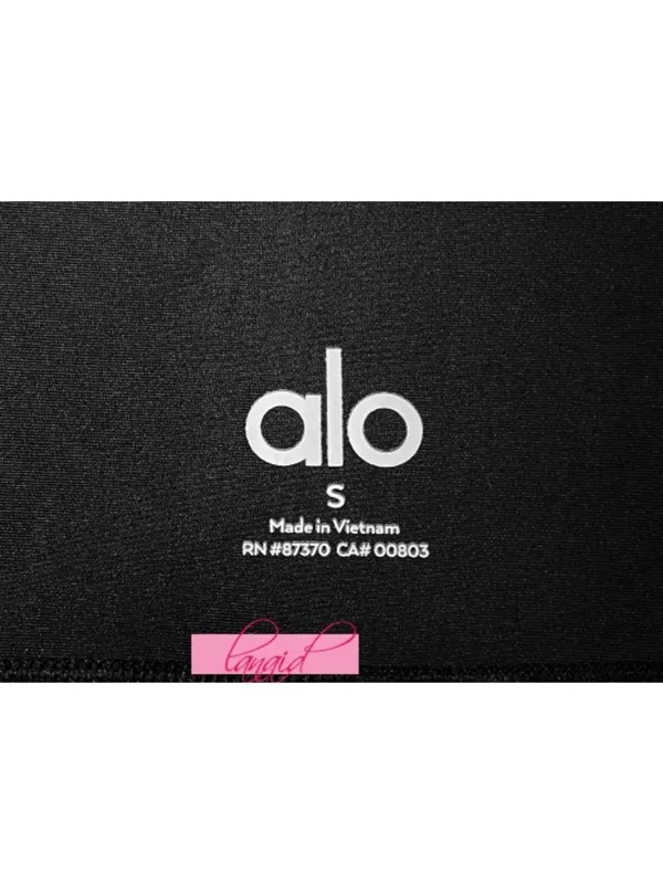 Alo High-Waist Airlift Leggings Black Hi-Rise Waisted Tights Full-Length Pants - Image 7