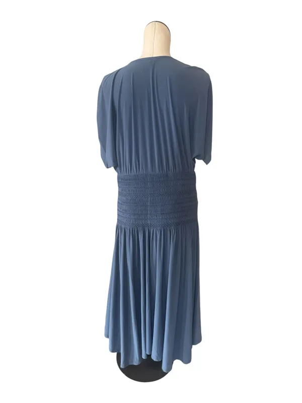 NWOT White House Black Market $140 Matte Jersey Smocked Midi Dress XL - Image 7