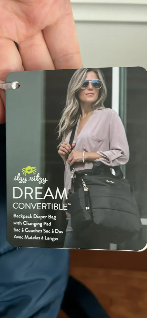 Itzy Ritzy Dream Convertible Diaper Bag Blue - Image 3