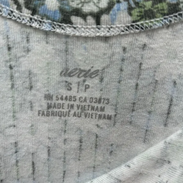 Aerie Green Floral Tank size S - Image 4