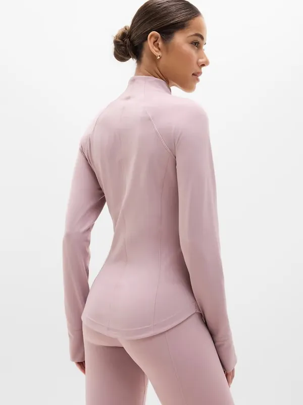 New Athleta XS Salutation Jacket Blush X-Small Regular - Image 3