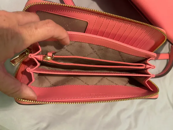 Michael Kors Pink Satchel Handbag and Wallet Set - Image 10