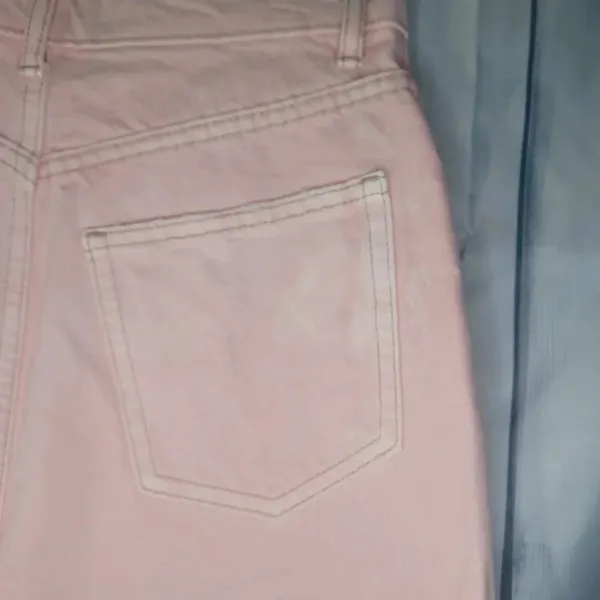 Zara Faded pink Frayed Hem High-Rise Coquette Festival Casual Jean shorts - Image 7