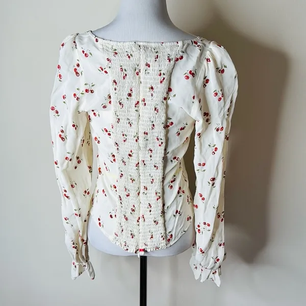Reformation Chase Cherry Top - Image 8