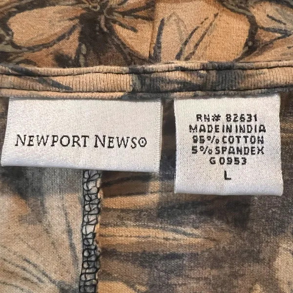 Newport News Dress Large Beaded Floral‎ - Image 3