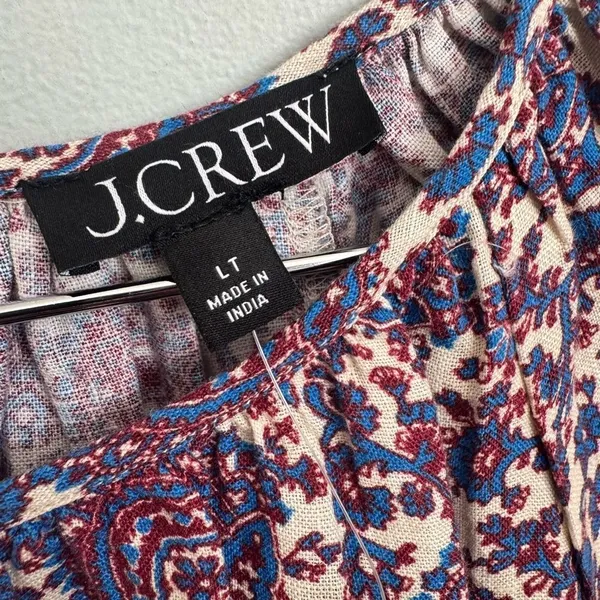 J.Crew Palermo Smocked-Waist Mini Dress in Floral Bouquet Linen LT - Image 6