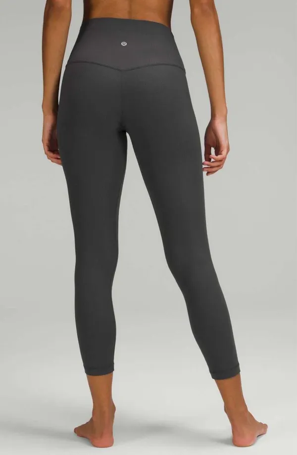 Lululemon Align Ribbed High-Rise Pant 25" Graphite Grey  - Image 5